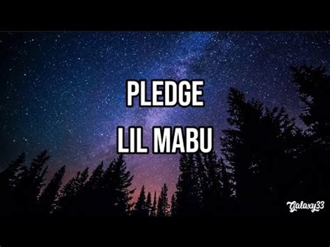 Lil Mabu – PLEDGE Lyrics .